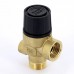 Клапан предохранительный НВ с отверстием для манометра 1/4" EMMETI 1/2" 6 бар