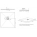 Allen Brau Priority Душевой поддон 100x90x3h см, цвет: зеленый 8.31004-PWM