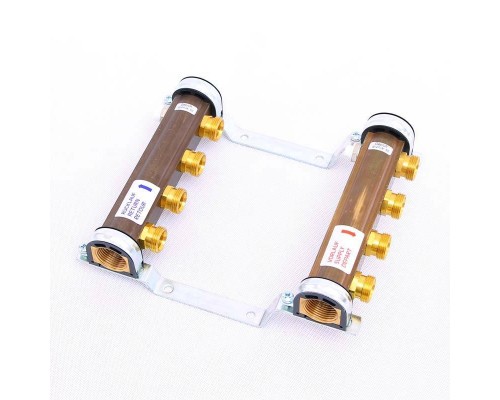 Нерегулируемая коллекторная группа HKV/A WATTS Ind 1"x3/4"ЕК 4 выхода