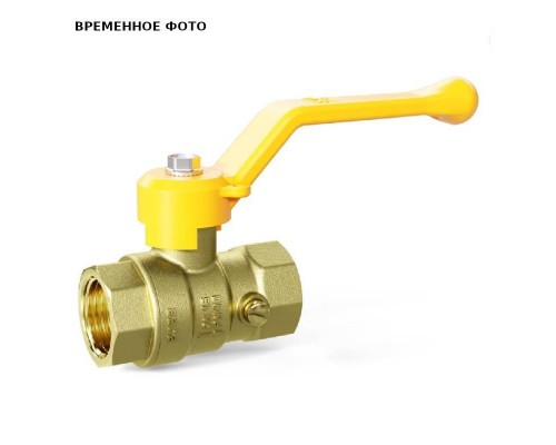 Кран шаровой Pride ВВ 1/2 44.15.В-В.2М.Р для манометра GAS латунь рычаг