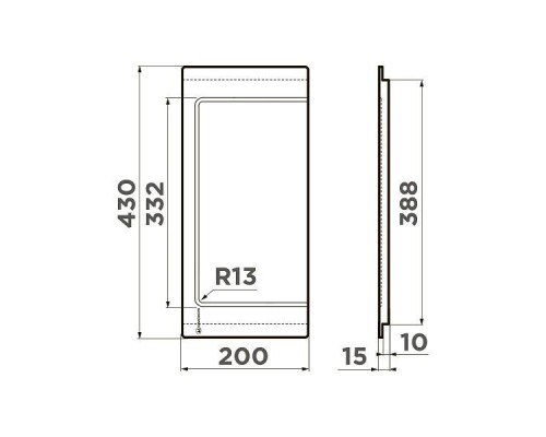 Omoikiri CB-05-WOOD-M Разделочная доска, дерево, 20x43 см 4999053