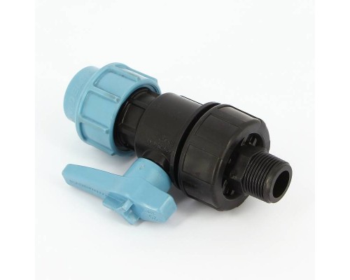 Кран НВ Unidelta 3/4" для труб ПНД полипропилен PP-B