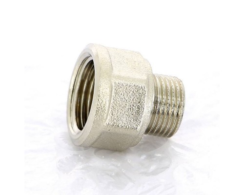 Переходник НВ никелированный UNI-FITT 3/8"x1/2" Переходник НВ никелированный UNI-FITT 3/8"x1/2"