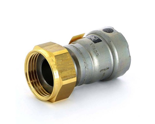 Муфта пресс-В с накидной гайкой Megapress оцинкованная сталь VIEGA 3/4"x1"