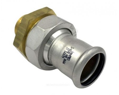 Муфта разъем нерж AISI316L Дн35х1 1/4" Ру16 пресс/НР Inoxpres RM 184035002