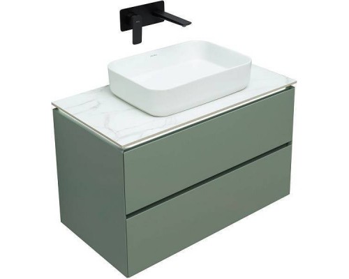 Allen Brau Infinity Тумба под раковину 85 см, цвет: зеленый/серый 1.21001.CGM