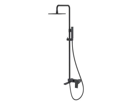 Boheme Q Душевая стойка с верхним душем 15х36х92h см, цвет: black 148-BB.2