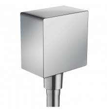 Шланговое подсоединение HansGrohe HG FixFit Square с клапаном обратного тока хром