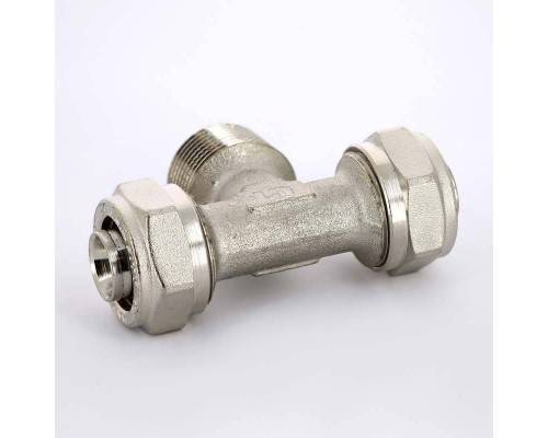 Тройник обжим-Н никелированный UNI-FITT 20х1/2"х20 Тройник обжим-Н никелированный UNI-FITT 20х1/2"х20