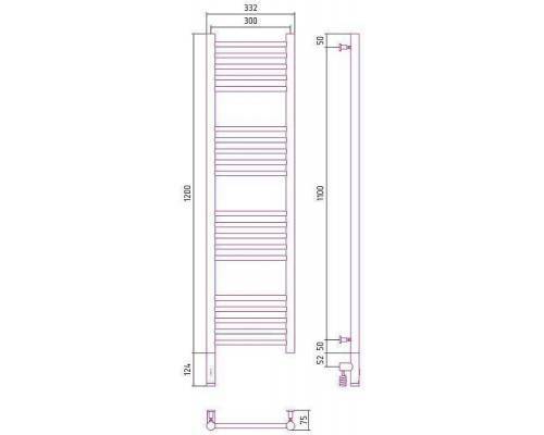 Сунержа Богема 3.0 Полотенцесушитель электрический 30x120h, лев., цвет: состар. бронза 05-5804-1230 Сунержа Богема 3.0 Полотенцесушитель электрический 30x120h, лев., цвет: состар. бронза 05-5804-1230