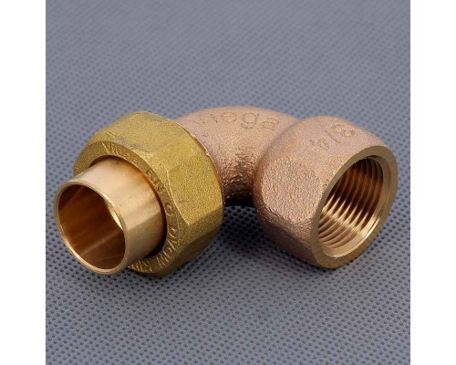 Угол с разъемным соединением пайка-В с коническим уплотнением VIEGA 22х3/4"