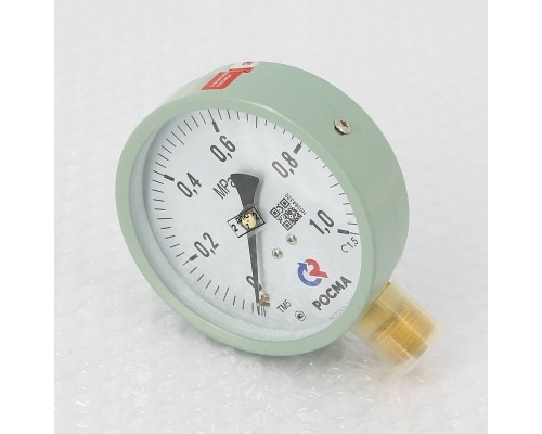 Манометр Росма ТМ-510 P.00 100/10 (1/2", 0-10 бар, 1,5) M2 радиальный