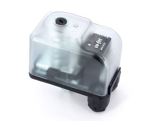 Реле давления UNI-FITT PM 5 с накидной гайкой 1/4", 1-5 бар, в прозрачном корпусе с градуированной шкалой