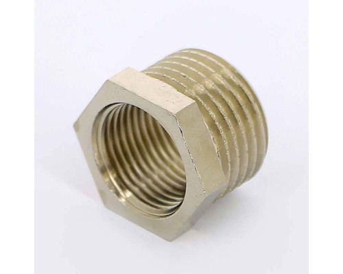 Футорка НВ никелированная UNI-FITT 1/2"х2" Футорка НВ никелированная UNI-FITT 1/2"х2"
