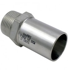 Переход нерж AISI316L Дн22х3/4" Ру16 труба/НР Inoxpres RM 269304122