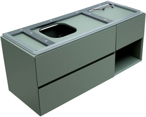 Allen Brau Infinity Тумба под раковину 119,2x45,6x51h см, цвет: олива 1.21005.CGM Allen Brau Infinity Тумба под раковину 119,2x45,6x51h см, цвет: олива 1.21005.CGM