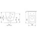 Allen Brau Infinity Чаша для подвесного унитаза 34x53,5x35,5h см, цвет: серый 4.21011.AN