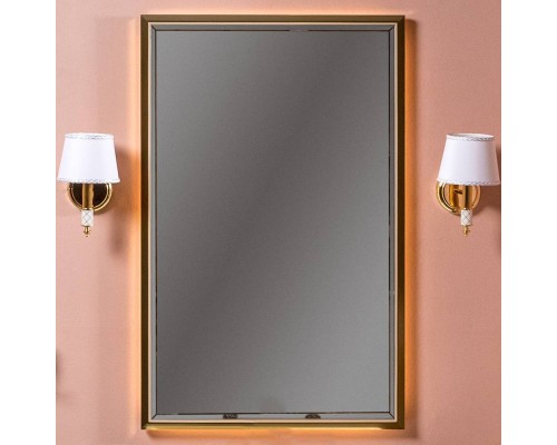 Armadi Art Monaco Зеркало прямоугольное подвесн с подсвет 70х1,5х110h см, цвет: золото 566-CPG