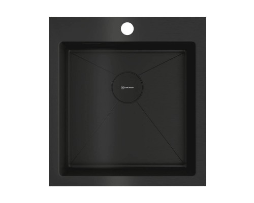 Omoikiri Akisame 46-GB Кухонная мойка нерж. сталь 46x51 см, цвет: графит 4997012