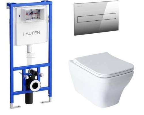 Allen Brau Infinity Унитаз подесной с инсталляцией 34x53,5x35,5h см, цвет: белый 00316506