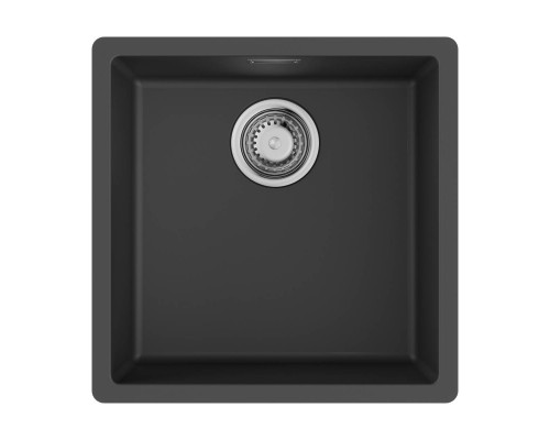 Omoikiri Yamakawa 45T-Integra-BL Кухонная мойка Tetogranit 45,6x45,6 см, цвет: черный 4997257