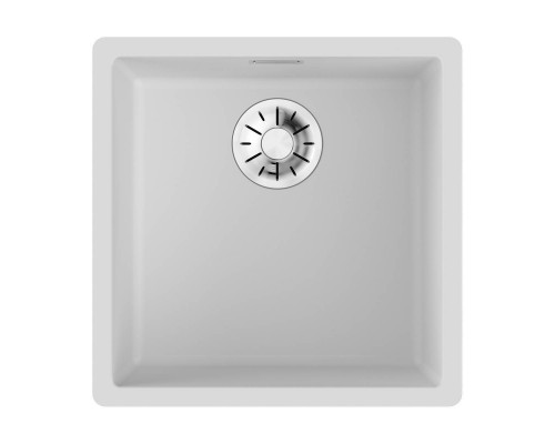 Omoikiri Yamakawa 45-Integra-WH Кухонная мойка Artceramic 45,6x45,6 см, цвет: белый 4997253