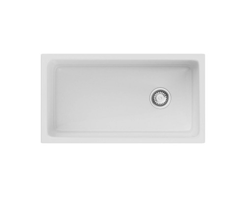 Omoikiri Tokara 88-U/I-WH Glossy Кухонная мойка Natceramic 88x47,7 см, цвет: белый 4993867