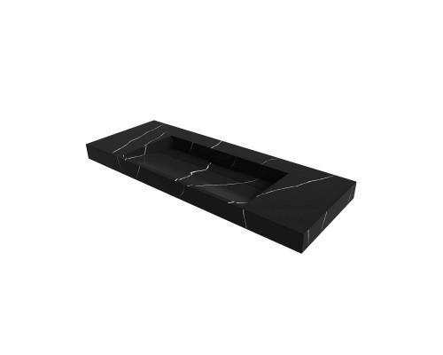 Armadi Art Flat Раковина мебельная прямоугольная 121х45,2х8h см, цвет: nero 859-120-NM