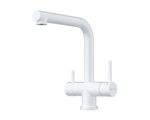 Omoikiri Takamatsu-S-PW Смеситель для кухни с выдв. изливом и подкл. фильтра, Pure White 4994357