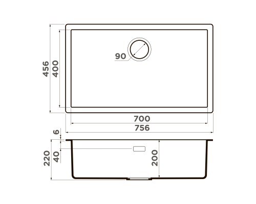 Omoikiri Yamakawa 75T-Integra-WH Кухонная мойка Tetogranit 75,6x45,6 см, цвет: белый 4997279