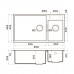 Omoikiri Tedori 85-2-U-BL Кухонная мойка Tetogranit 85x46,5 см, цвет: черный 4993940