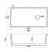 Omoikiri Tokara 88-U/I-WH Glossy Кухонная мойка Natceramic 88x47,7 см, цвет: белый 4993867