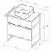 Allen Brau Priority Тумба под раковину 70x45x75h см, цвет: папирус 1.31001.PWM