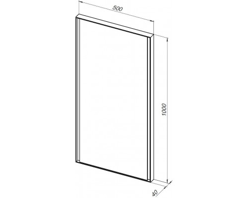 Allen Brau Infinity Зеркало подвесное прямоугольное с подсветкой 50x100 см, цвет: черный 1.21021.BL Allen Brau Infinity Зеркало подвесное прямоугольное с подсветкой 50x100 см, цвет: черный 1.21021.BL