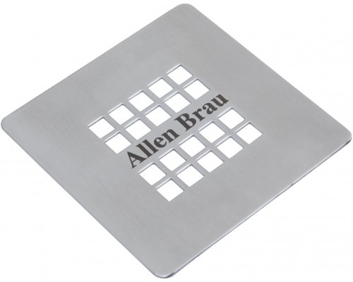 Allen Brau Priority Накладка для сифона 12,7x12,7 см, цвет: нержавеющая сталь 8.310N1-SS