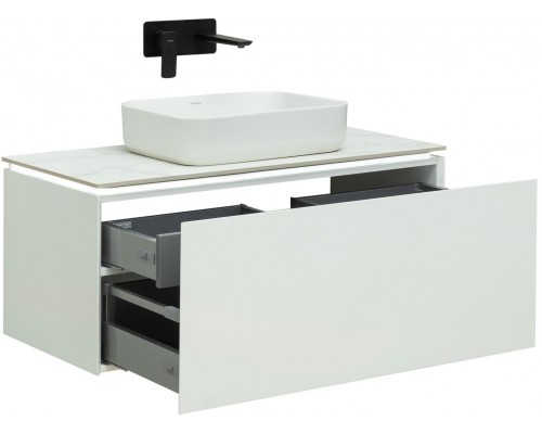 Allen Brau Infinity Тумба под раковину 99,2x45,6x41,2h см, цвет: белый 1.21004.WM Allen Brau Infinity Тумба под раковину 99,2x45,6x41,2h см, цвет: белый 1.21004.WM
