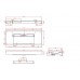 Armadi Art Flat Раковина мебельная прямоугольная 121х45,2х8h см, цвет: nero 859-120-NM