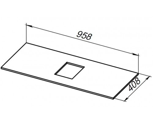 Allen Brau Priority Столешница 95,8x40,8x1h см, цвет: белый 1.31011.M Allen Brau Priority Столешница 95,8x40,8x1h см, цвет: белый 1.31011.M