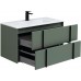 Allen Brau Reality Тумба под раковину 90x46,2x50h см, цвет: олива 1.32006.CGM