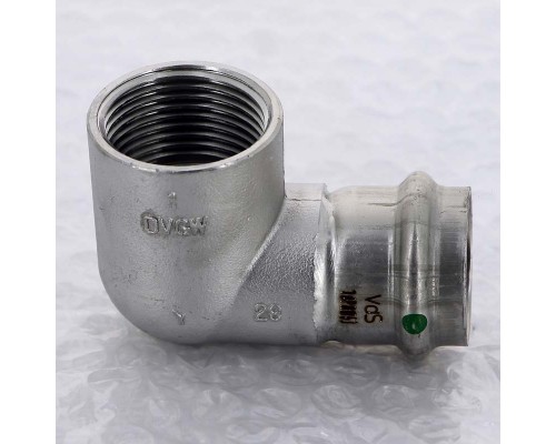 Угол пресс-В компактный нержавеющая сталь Sanpress Inox VIEGA 28x1"