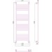 Сунержа Богема  Полотенцесушитель водяной 40x120h, цвет: без покрытия 00-0220-1240