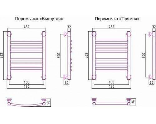 Сунержа Богема Полотенцесушитель водяной 40x50h, цвет: без покрытия 00-0221-5040 Сунержа Богема Полотенцесушитель водяной 40x50h, цвет: без покрытия 00-0221-5040
