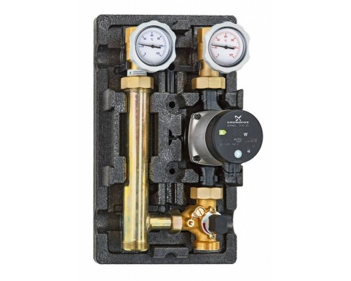 Насосно-смесительный модуль Meibes 1" c насосом Grundfos UPM3 Hybrid 25-70, MK поколение 8