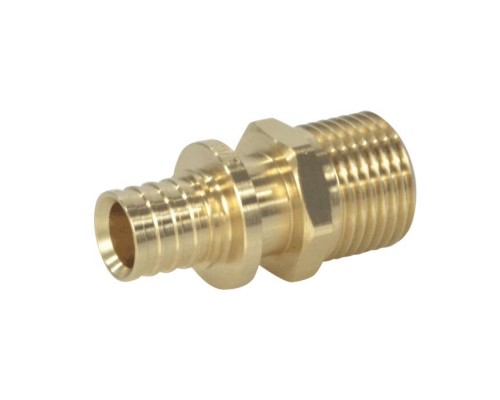 Муфта PE-X лат аксиал Дн25х1/2" НР РОС