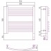 Сунержа Богема 3.0 Полотенцесушитель электрический 50x50h, прав., цвет: мат. черный 31-5803-5050