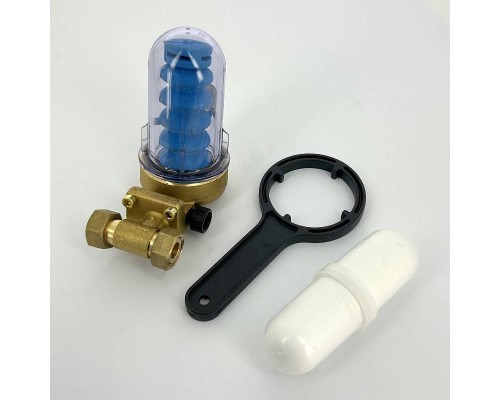 Дозатор DosaPlus 1 2P 1/2" прямой пропорц. с капсулами полифосфата