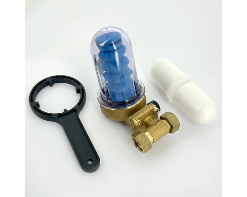 Дозатор DosaPlus 1 2P 1/2" прямой пропорц. с капсулами полифосфата
