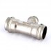 Тройник пресс нержавеющая сталь Sanpress Inox VIEGA 28х18х28