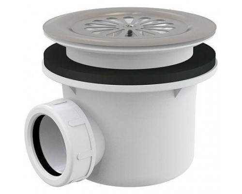 Сифон д/поддона h=84мм 1 1/2"x90/40 нерж/сетка Alca A48