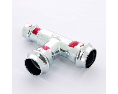 Тройник пресс оцинкованная сталь Prestabo VIEGA 22x22x15 SC-Contur